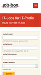 Mobile Screenshot of job-box.ch